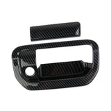 Carbon Fiber Car Rear Trunk Door Handle Cover Trim Fit for Honda Ridgeline