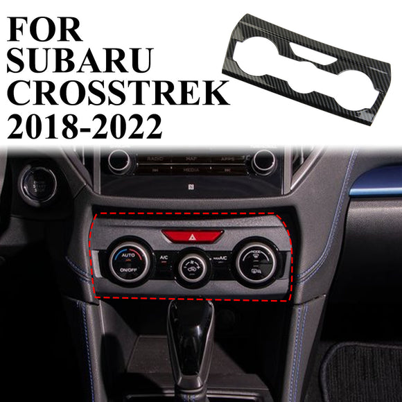 Carbon Fiber Central Control A/C Panel Cover Tirm For Subaru XV/Crosstrek 2018+