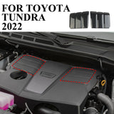 Carbon fiber Engine Shroud Cover Panel Trim For Toyota Tundra 2022+