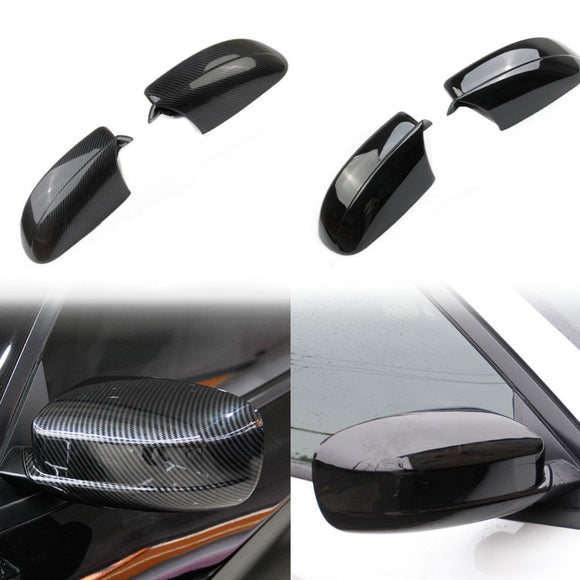 Crosselec Carbon Fiber Side Door Mirror Cover Molding Trim For Dodge Charger 2011-2020